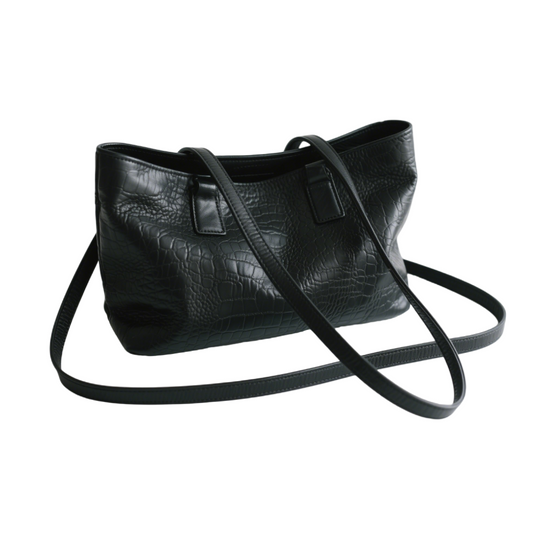 Fashion women black tote handbag