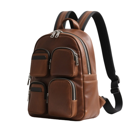 Fashion women brown backpack